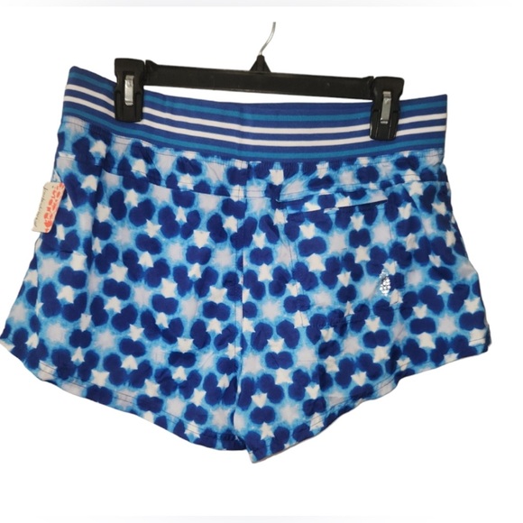 NWT Free People Movement Top Seed Printed Shorts Blue, Med, Top is also listed - Picture 7 of 11